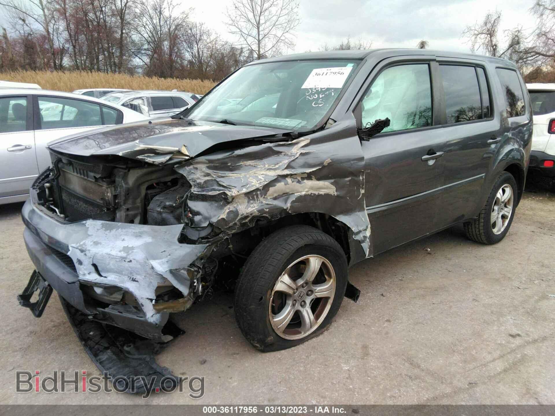 2013 HONDA PILOT - VIN: 5FNYF4H48DB050345 - Фото 2