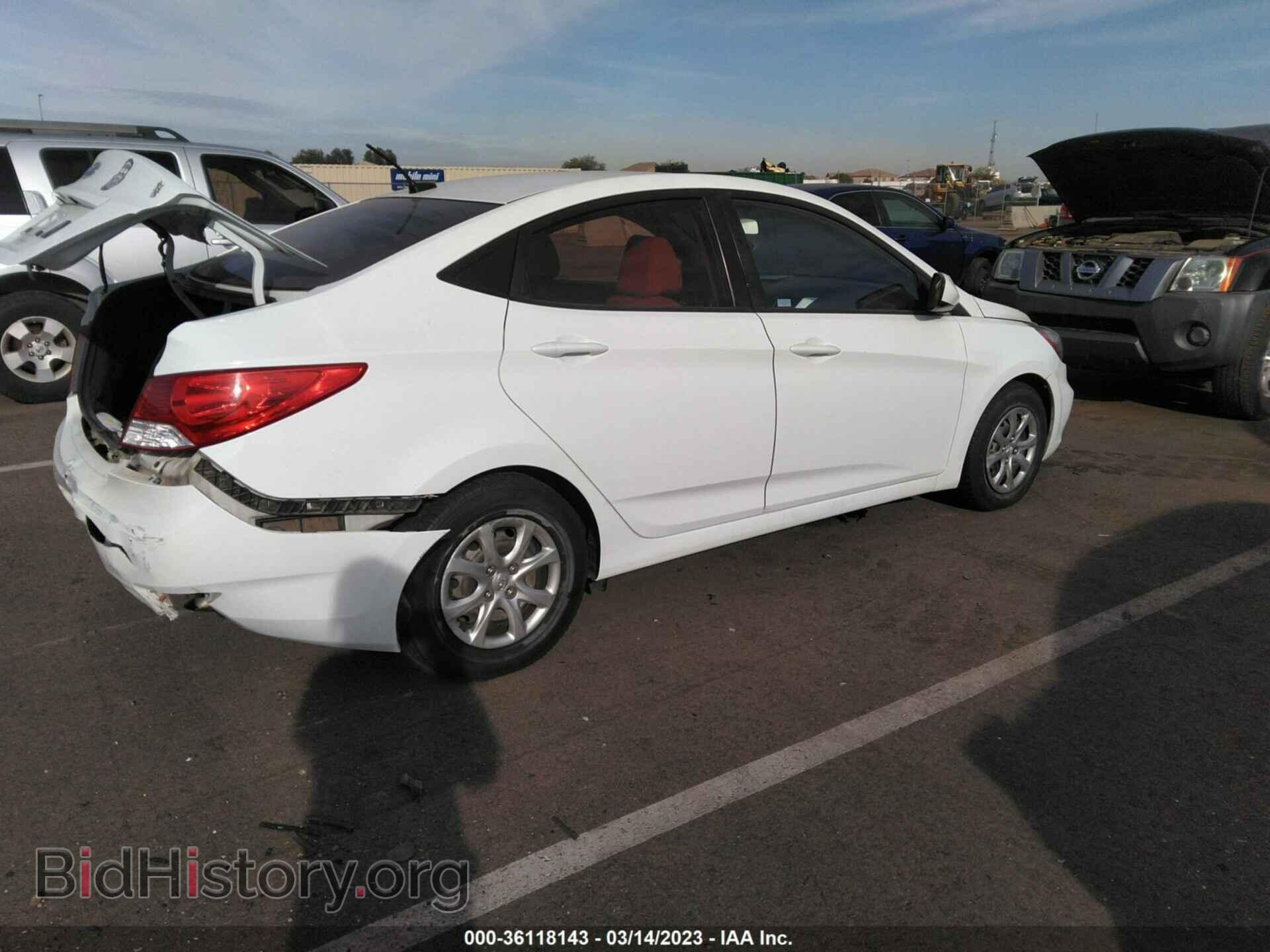 2014 HYUNDAI ACCENT - VIN: KMHCT4AE3EU721690 - Фото 4
