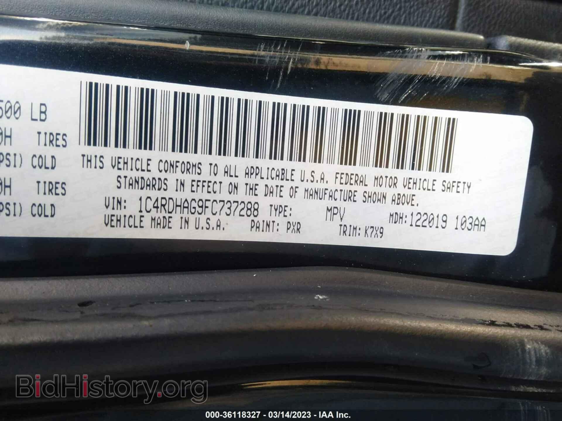 2015 DODGE DURANGO - VIN: 1C4RDHAG9FC737288 - Photo 9