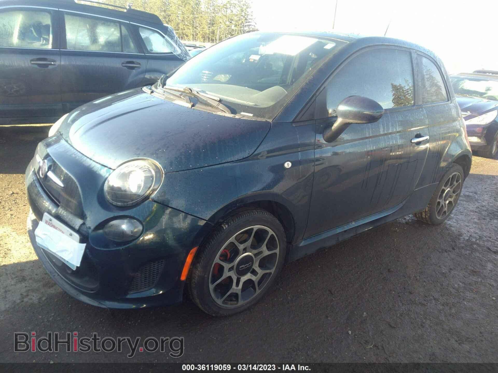 2013 FIAT 500 - VIN: 3C3CFFHH2DT543775 - Фото 2