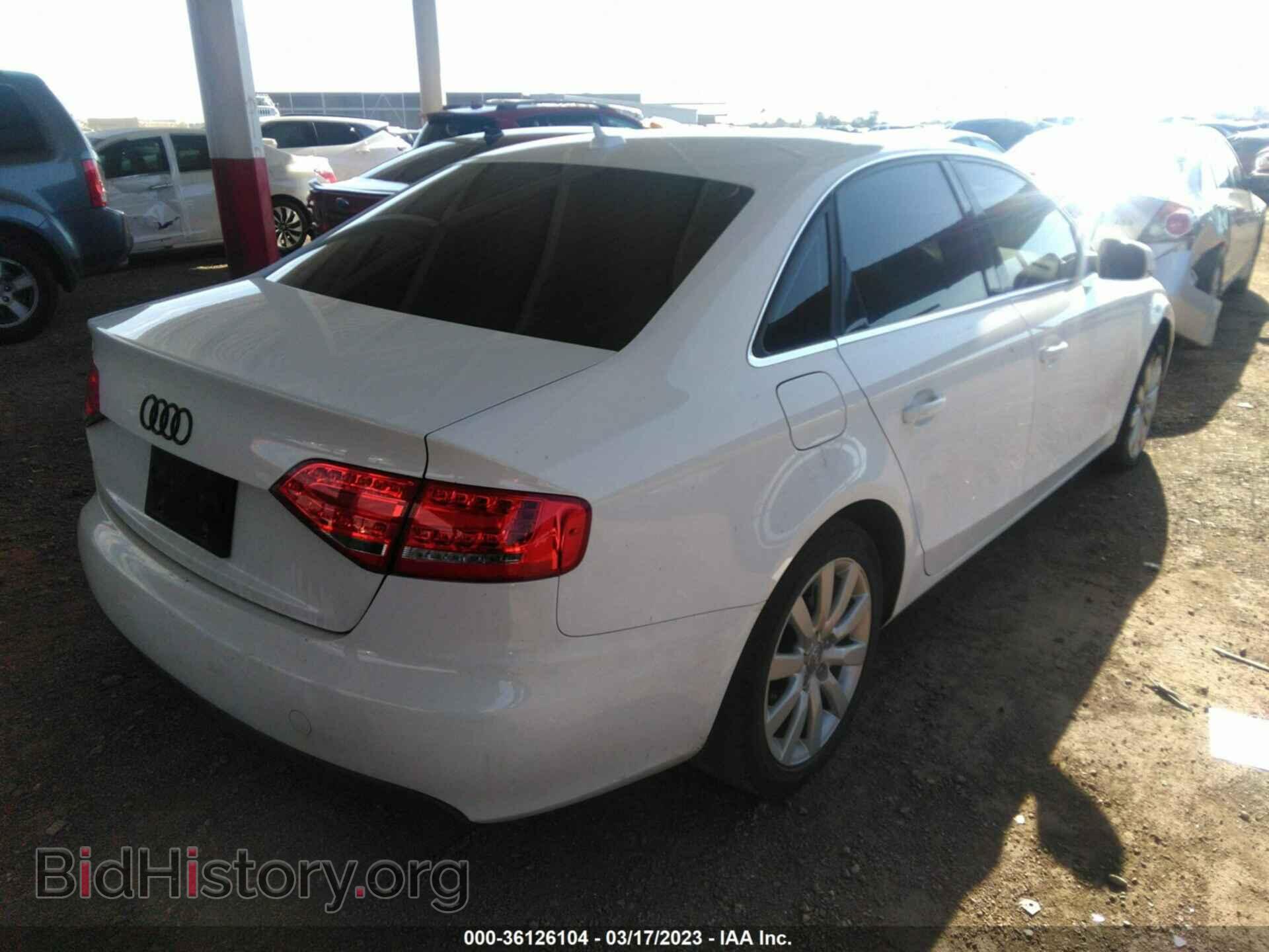 2012 AUDI A4 - VIN: WAUAFAFL2CA118718 - Фото 4