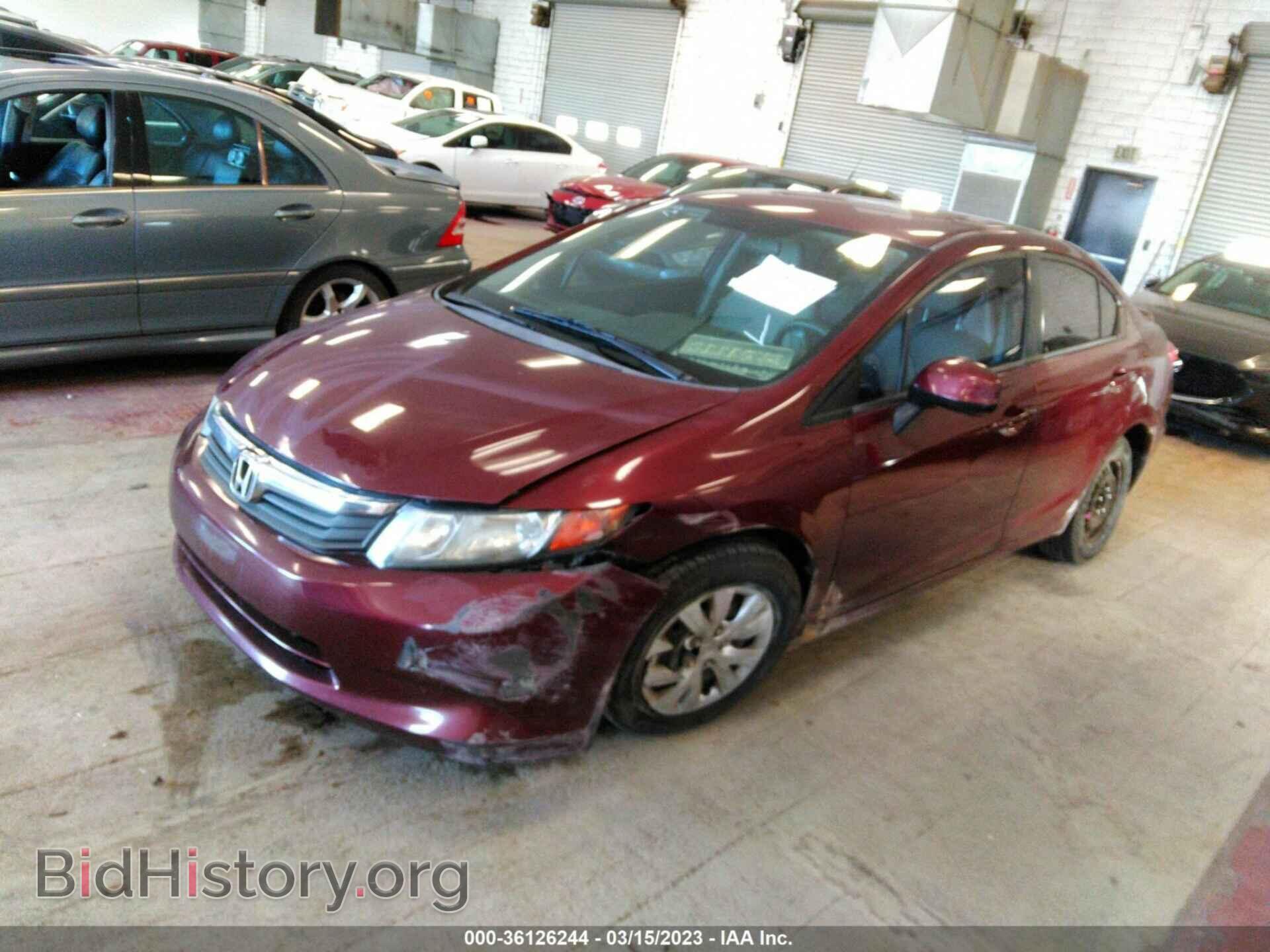 2012 HONDA CIVIC SDN - VIN: 19XFB2F54CE320582 - Фото 2