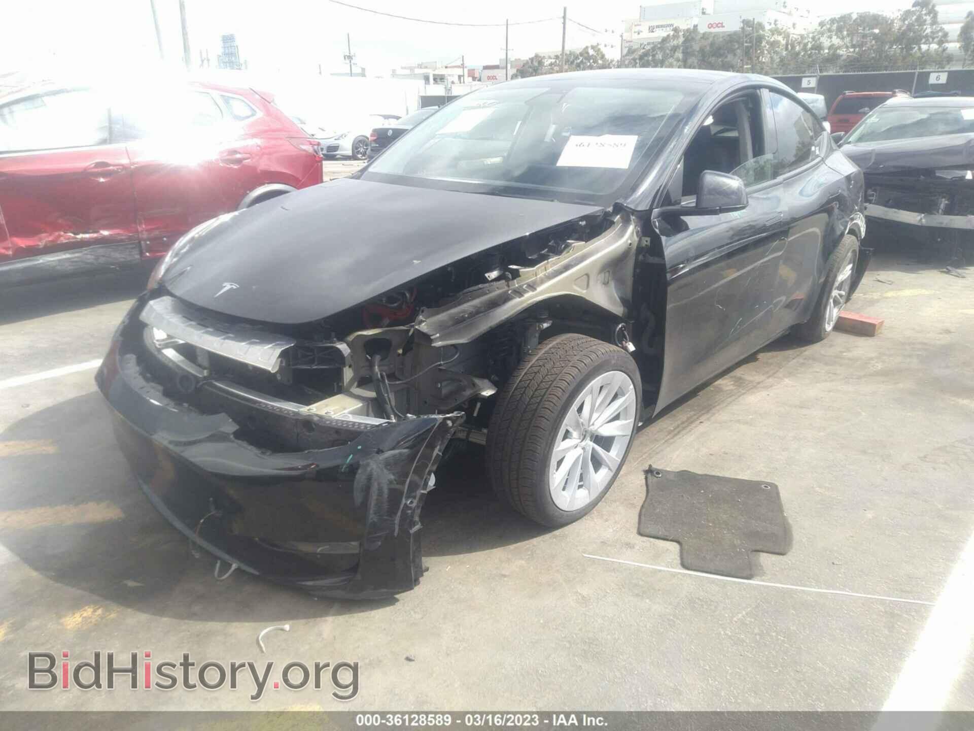 2021 TESLA MODEL Y - VIN: 5YJYGDED7MF107152 - Photo 2