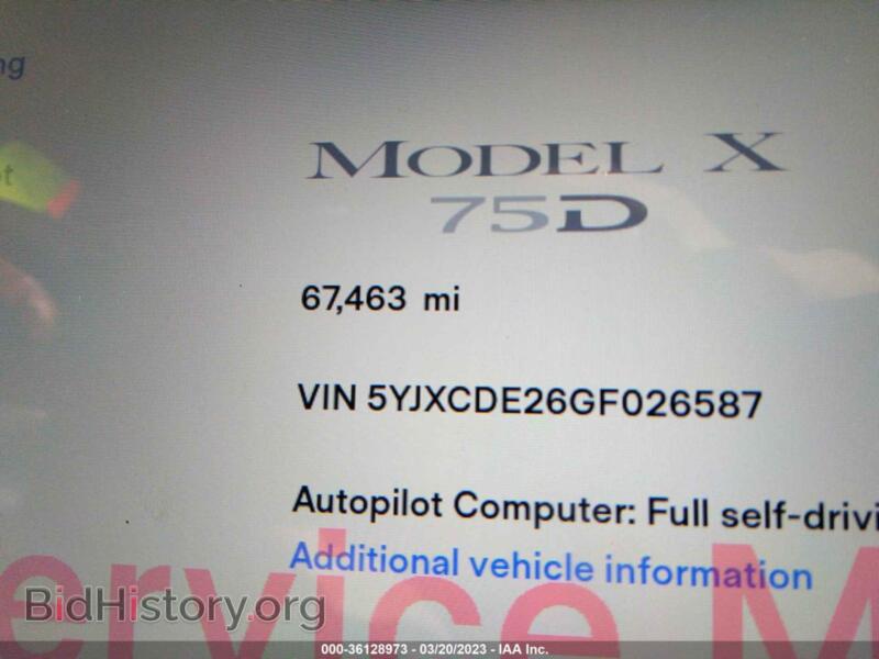 2016 Tesla MODEL X (VIN 5YJXCDE26GF026587) — фото 7 из 11
