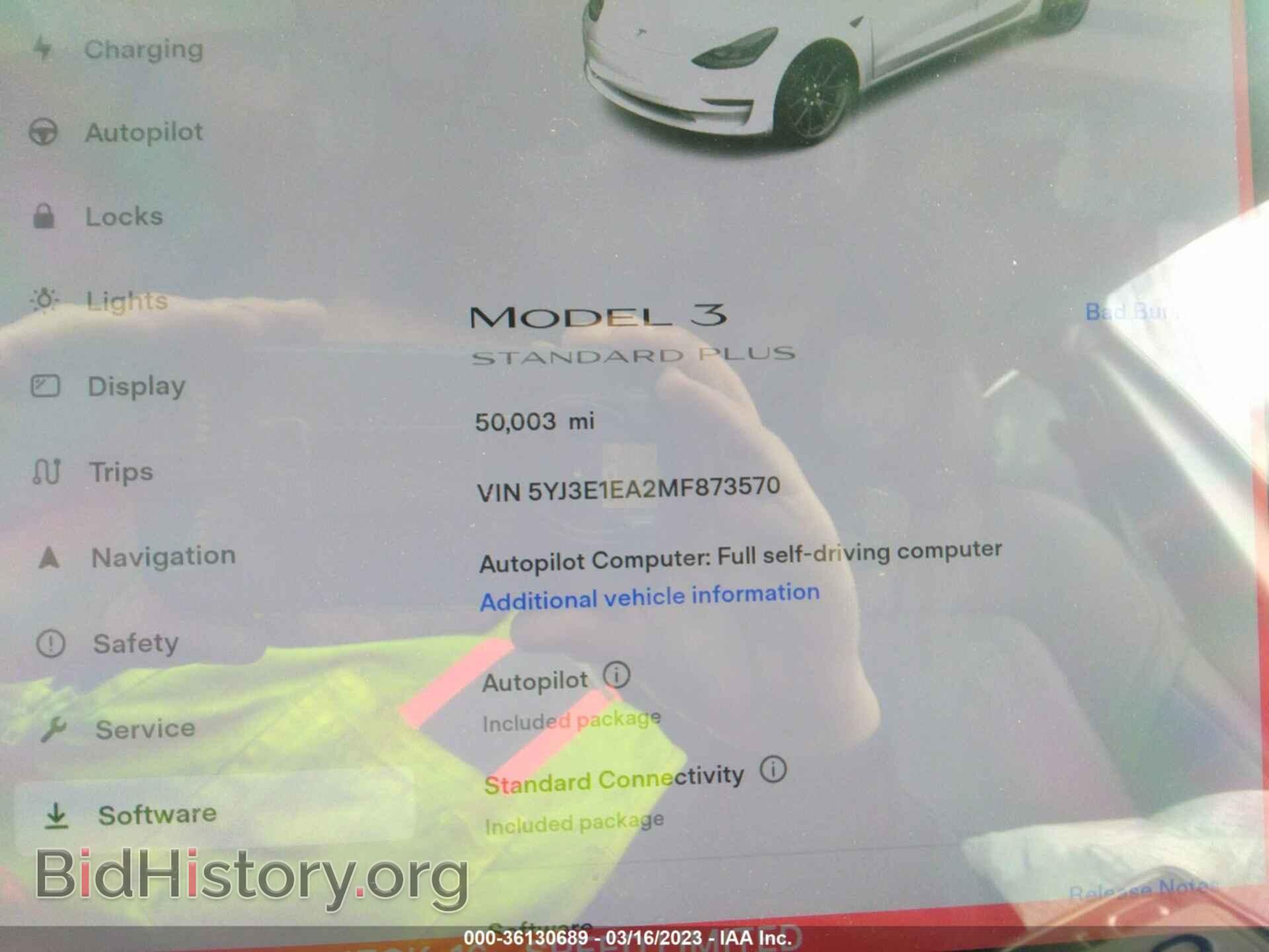2021 TESLA MODEL 3 - VIN: 5YJ3E1EA2MF873570 - Фото 7