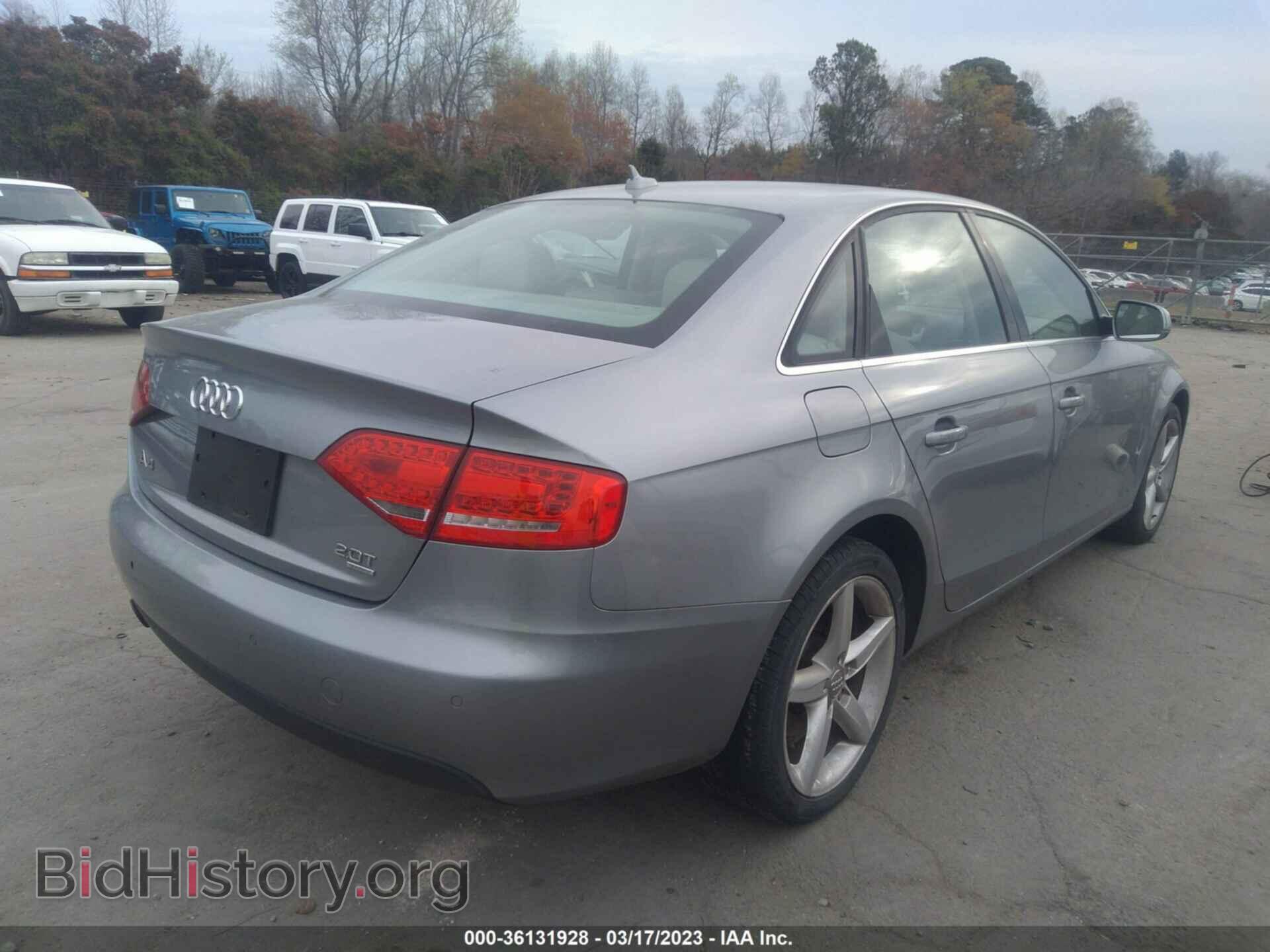 2011 AUDI A4 - VIN: WAUKFAFL6BA081949 - Фото 4