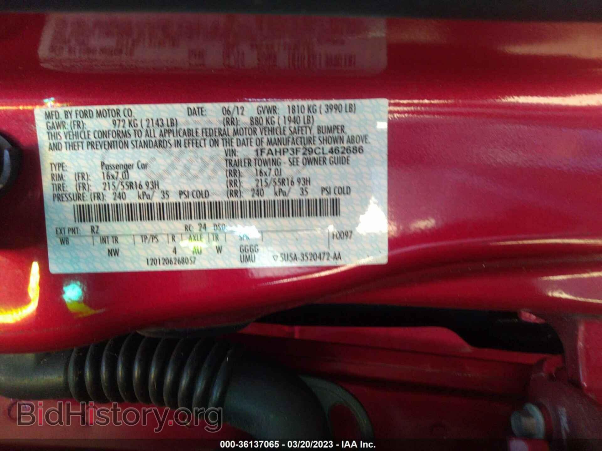 2012 FORD FOCUS - VIN: 1FAHP3F29CL462686 - Photo 9