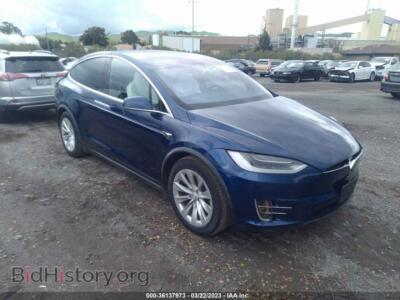 2017 Tesla MODEL X 90d/75d/100d, синий — VIN 5YJXCBE20HF055380, IAAI