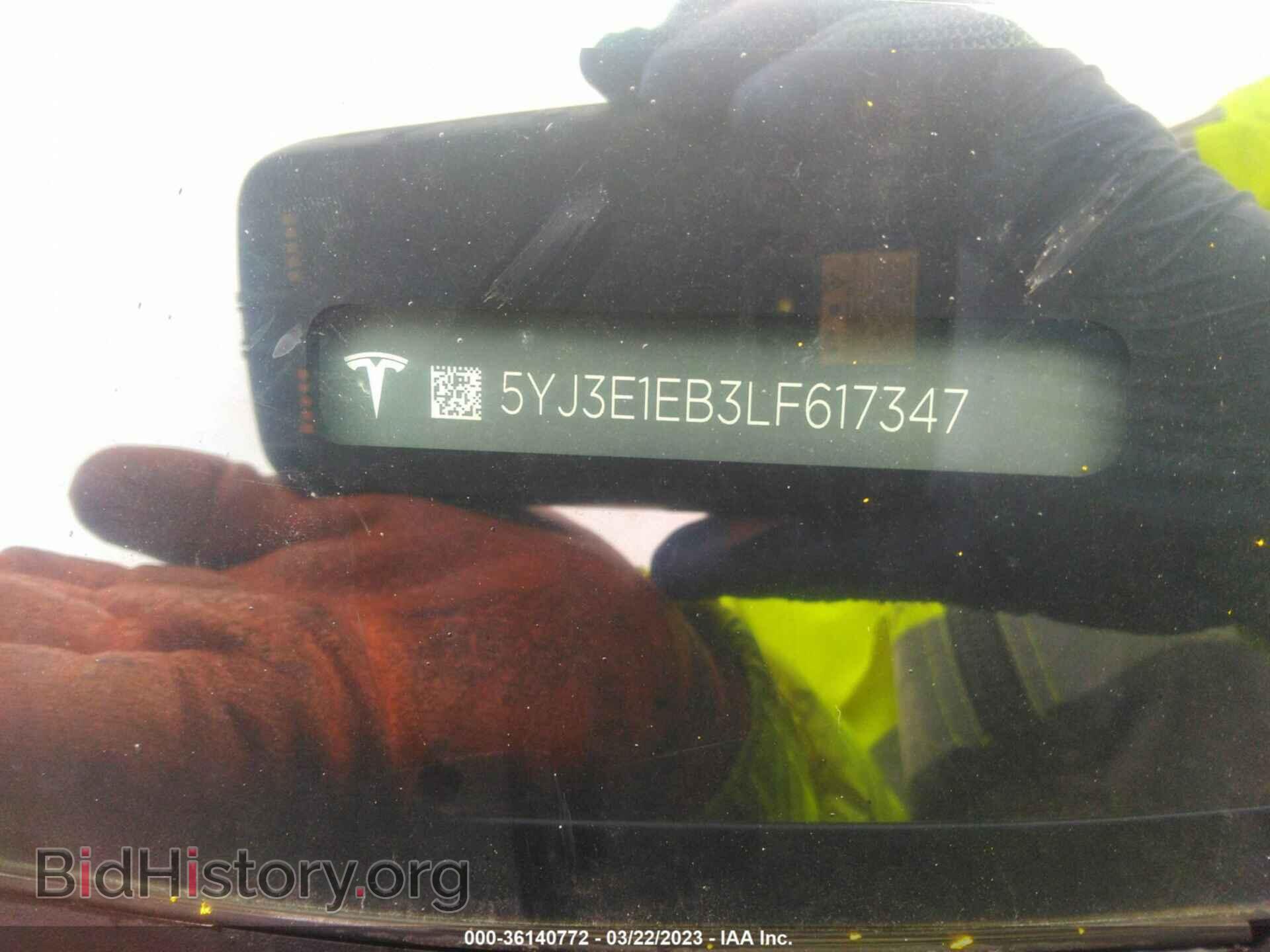 2020 TESLA MODEL 3 - VIN: 5YJ3E1EB3LF617347 - Фото 9