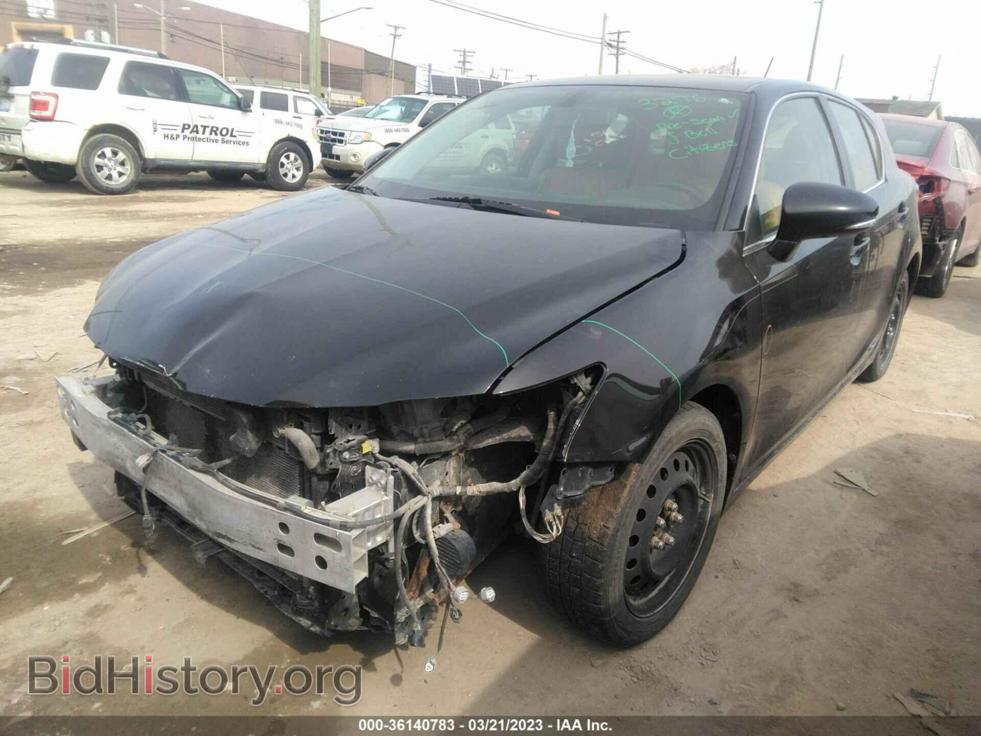 2012 LEXUS CT 200H - VIN: JTHKD5BH3C2108035 - Фото 2