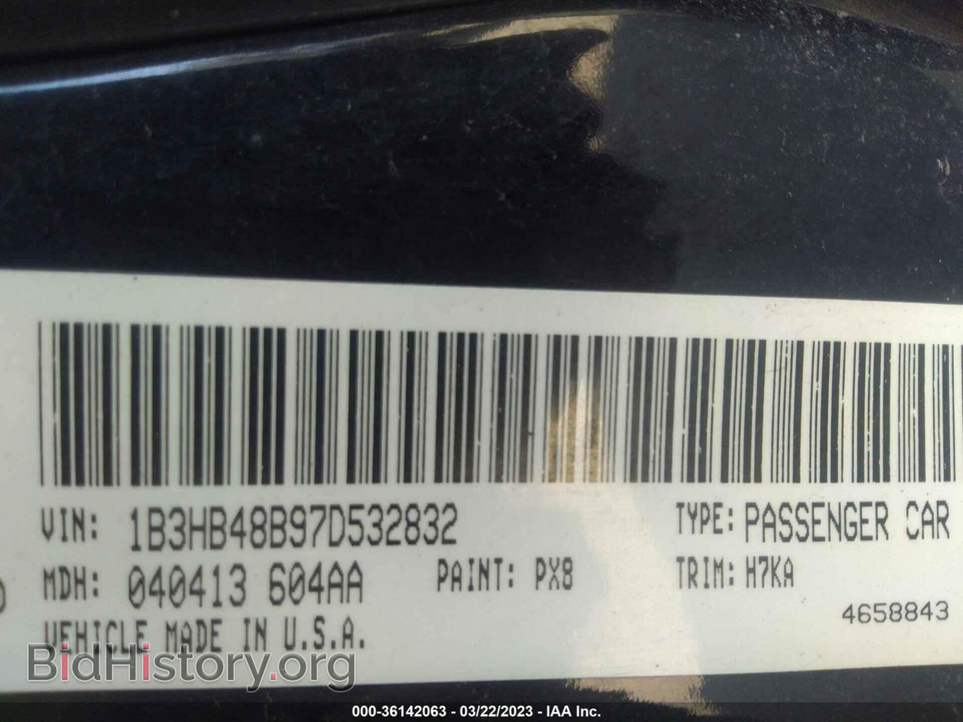 2007 DODGE CALIBER - VIN: 1B3HB48B97D532832 - Фото 9