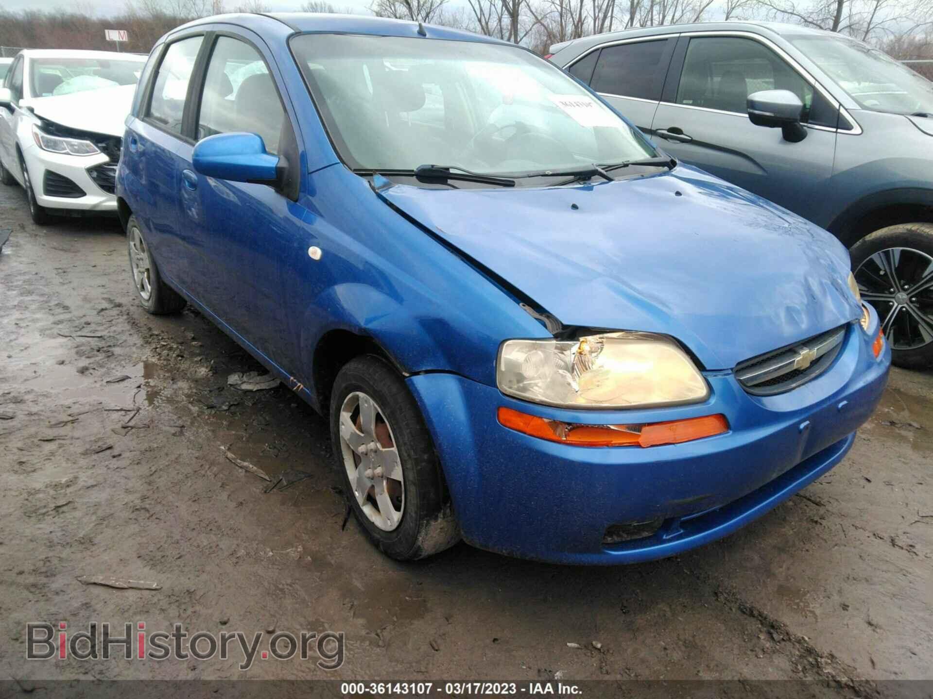 Фотография KL1TD666X6B664357 - CHEVROLET AVEO 2006