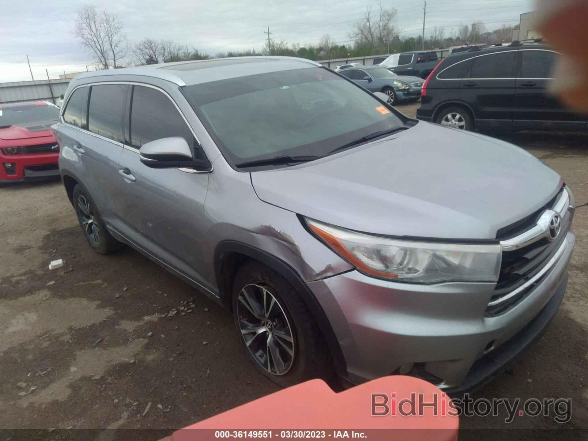 Фотография 5TDKKRFH6GS177518 - TOYOTA HIGHLANDER 2016