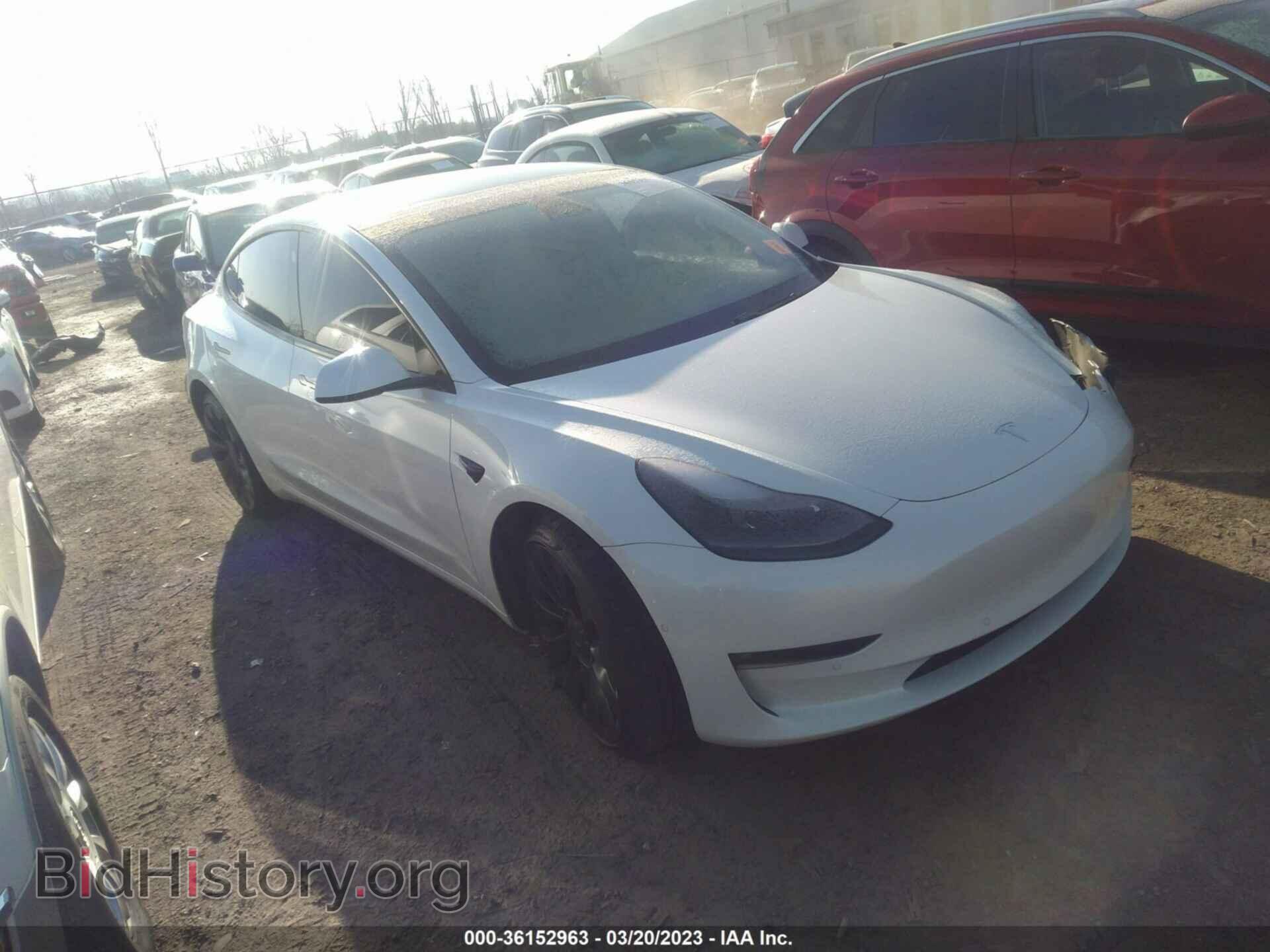 Photo 5YJ3E1ECXMF870112 - TESLA MODEL 3 2021