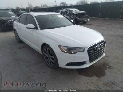 2013 Audi A6 2.0T Premium, белый — VIN WAUGFAFC7DN026072, IAAI