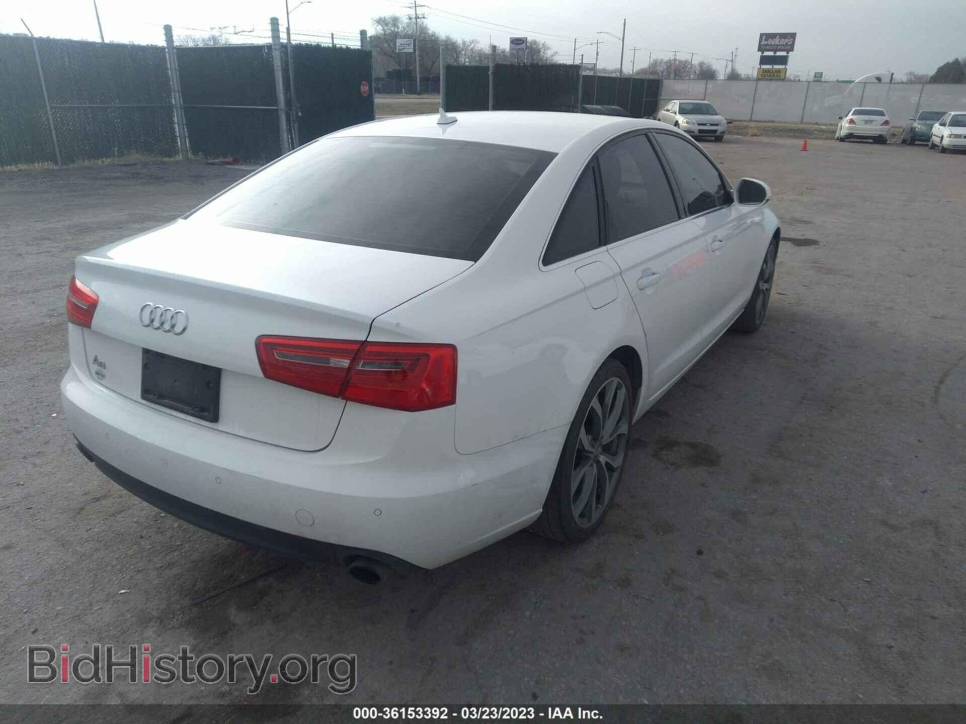 2013 AUDI A6 - VIN: WAUGFAFC7DN026072 - Фото 4