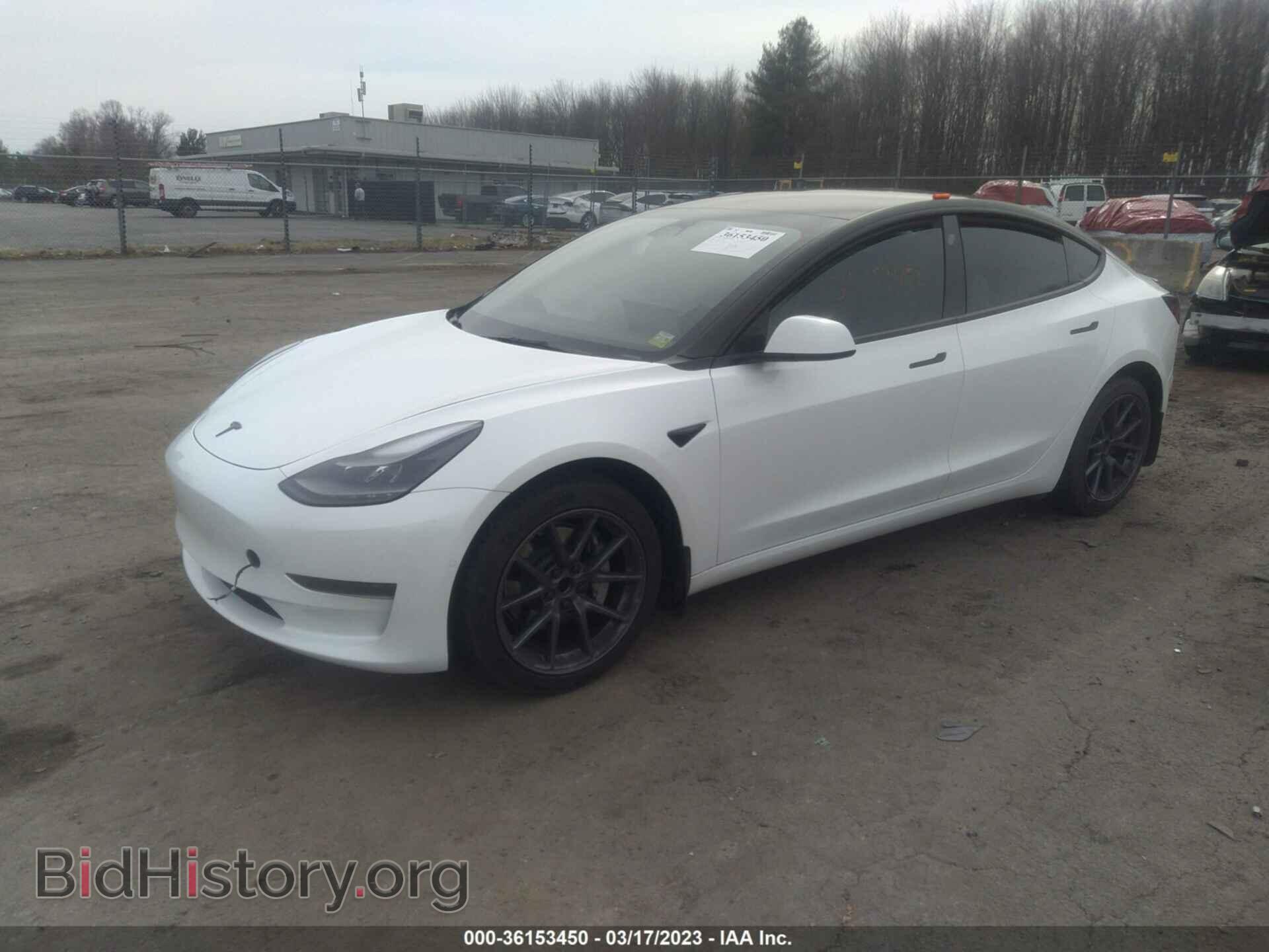 2022 TESLA MODEL 3 - VIN: 5YJ3E1EA6NF354703 - Фото 2