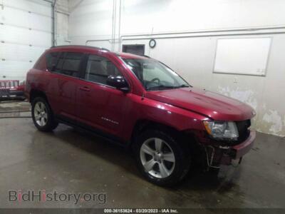 2011 Jeep COMPASS LATITUDE, burgundy — VIN 1J4NF1FB6BD134097, IAAI