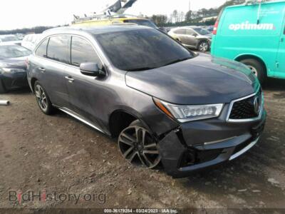 2017 Acura MDX W/Advance PKG, gray — VIN 5FRYD4H84HB010356, IAAI
