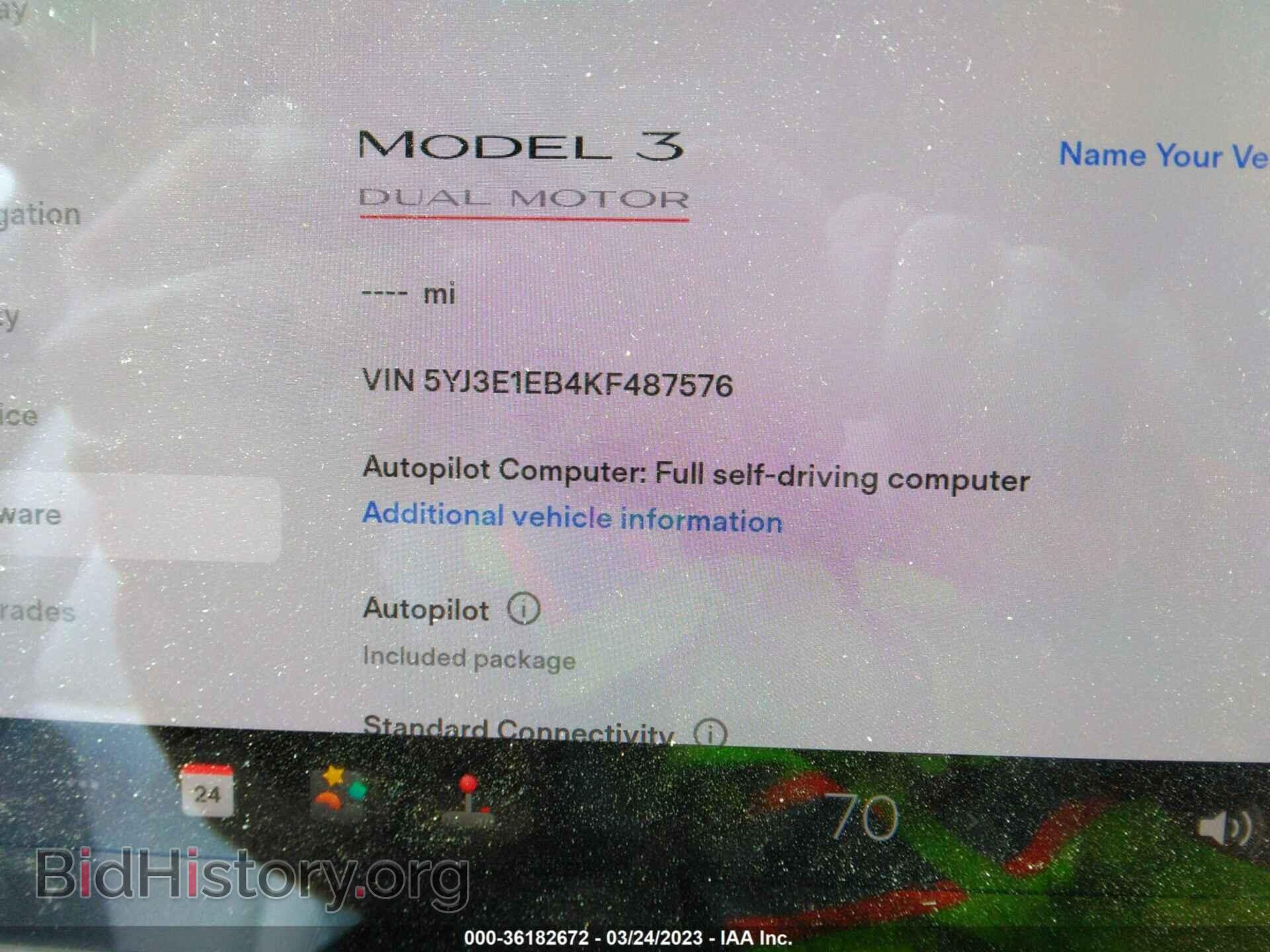 2019 TESLA MODEL 3 - VIN: 5YJ3E1EB4KF487576 - Фото 9