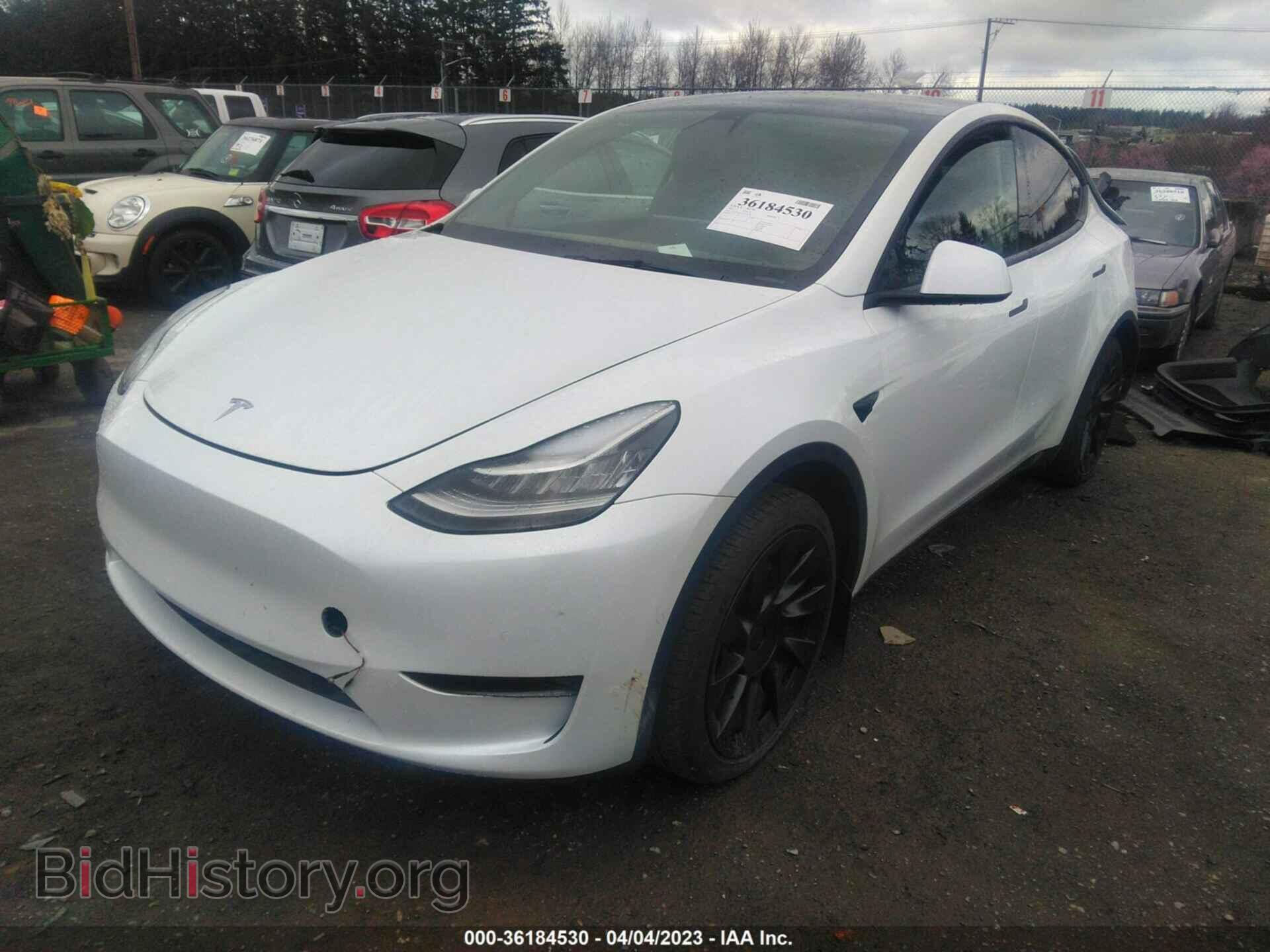 2022 TESLA MODEL Y - VIN: 7SAYGAEE2NF366398 - Фото 2
