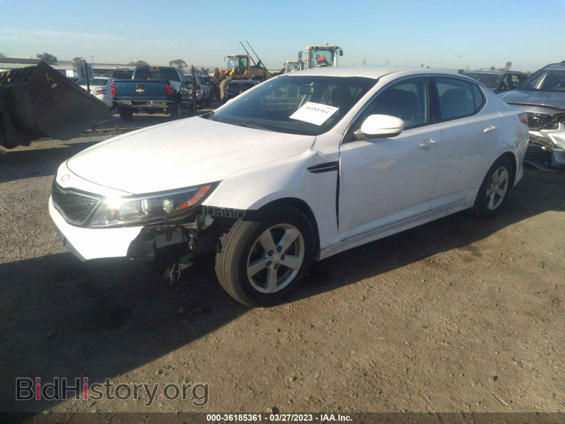 2015 KIA OPTIMA - VIN: KNAGM4A73F5635714 - Фото 2