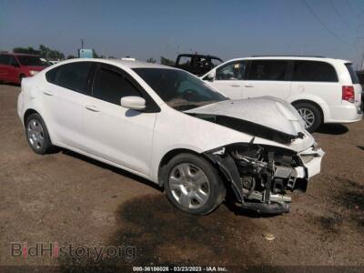2015 Dodge DART SE, white — VIN 1C3CDFAA2FD336993, IAAI