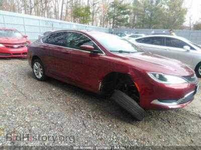 2015 Chrysler 200 Limited, красный — VIN 1C3CCCAB9FN646837, IAAI