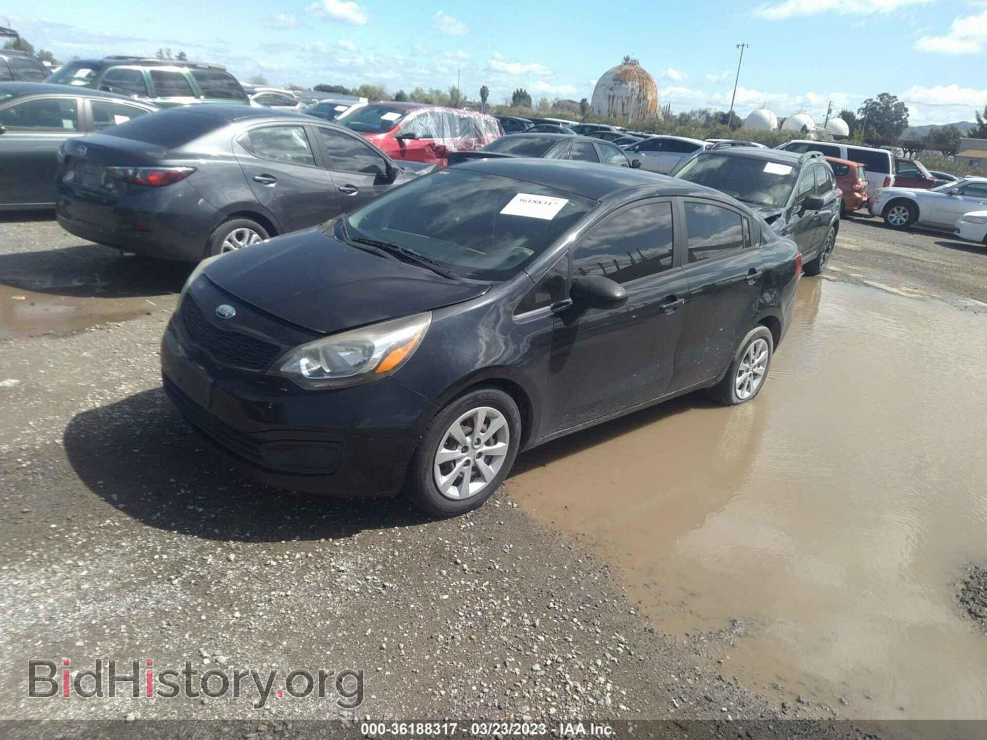 2013 KIA RIO - VIN: KNADM4A39D6256160 - Фото 2