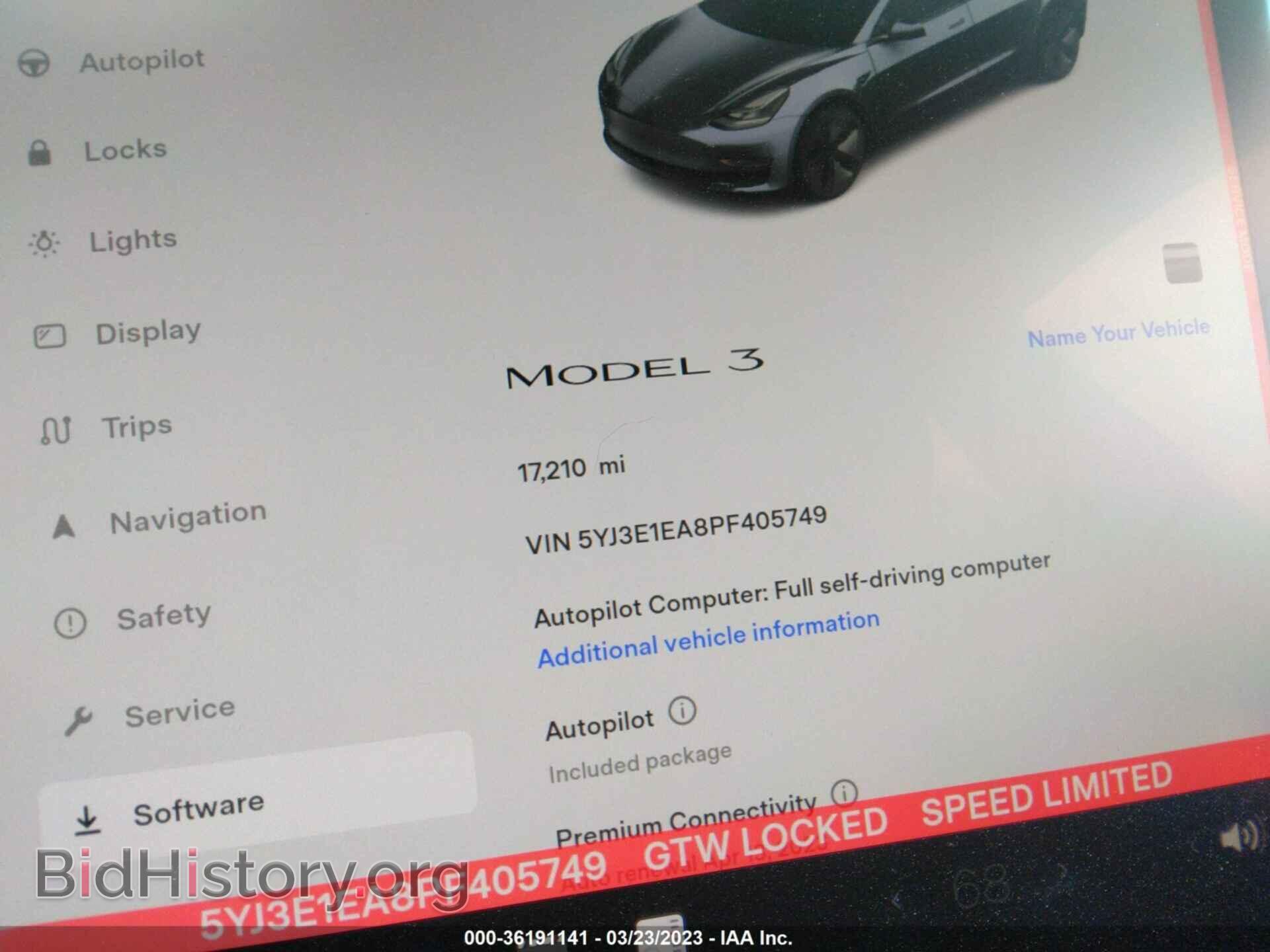 2023 TESLA MODEL 3 - VIN: 5YJ3E1EA8PF405749 - Фото 7