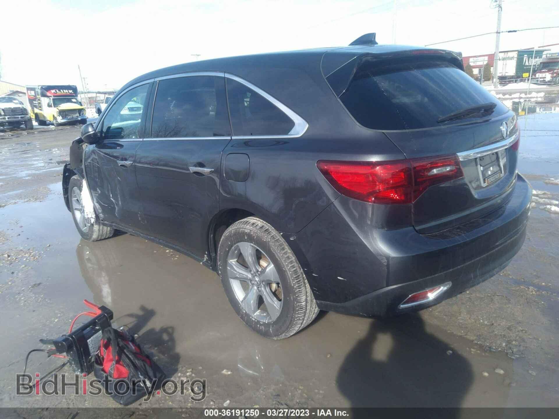 2016 ACURA MDX - VIN: 5FRYD4H28GB011908 - Фото 3
