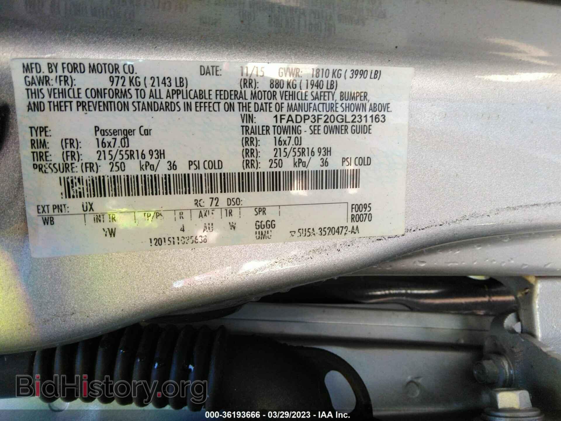 2016 FORD FOCUS - VIN: 1FADP3F20GL231163 - Photo 9