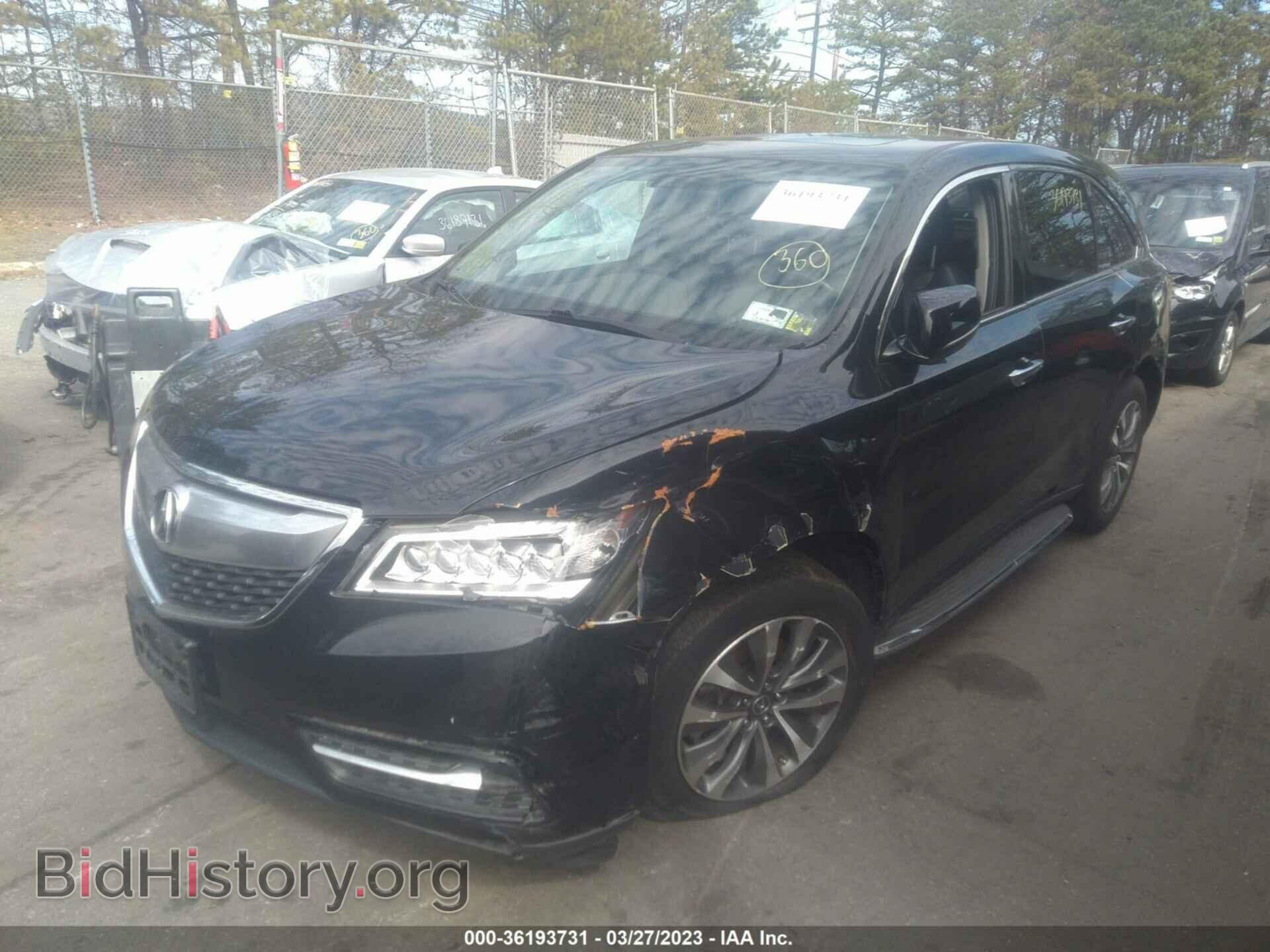 2015 ACURA MDX - VIN: 5FRYD4H43FB013047 - Фото 2