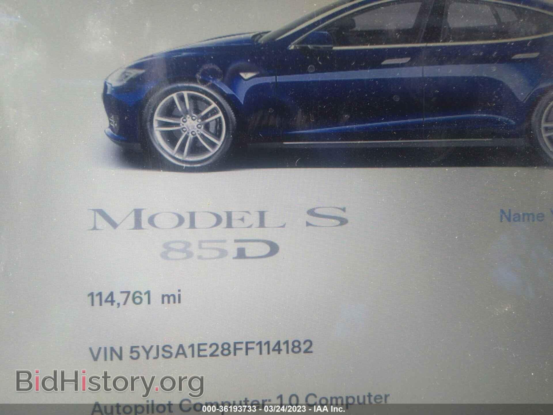 2015 TESLA MODEL S - VIN: 5YJSA1E28FF114182 - Photo 7
