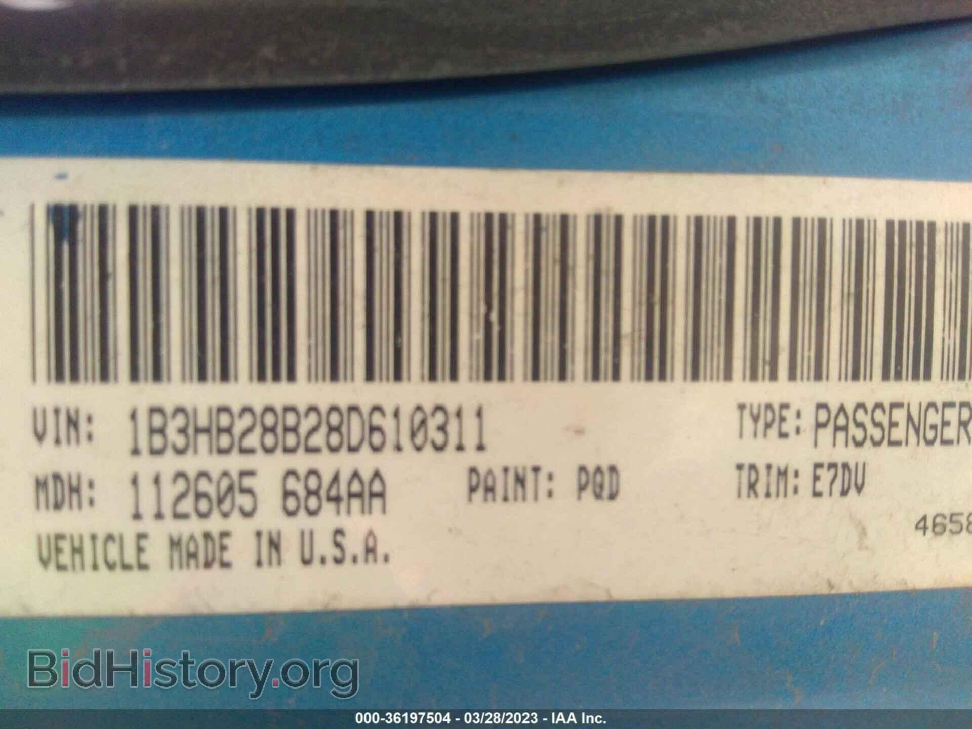 2008 DODGE CALIBER - VIN: 1B3HB28B28D610311 - Photo 9