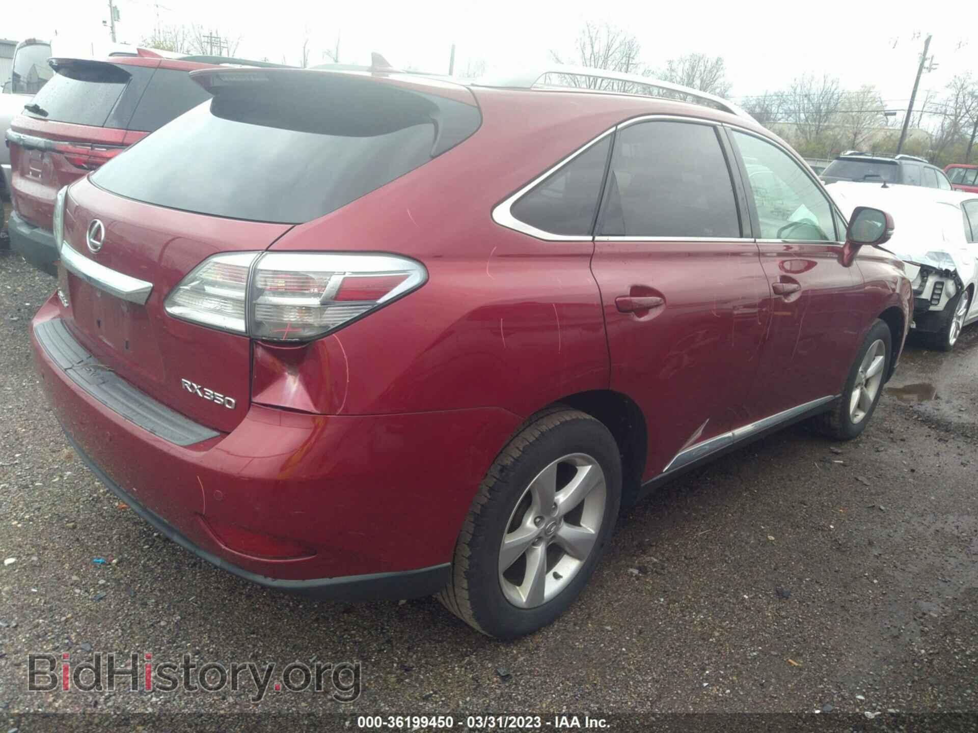2010 LEXUS RX 350 - VIN: 2T2BK1BA6AC065534 - Фото 4