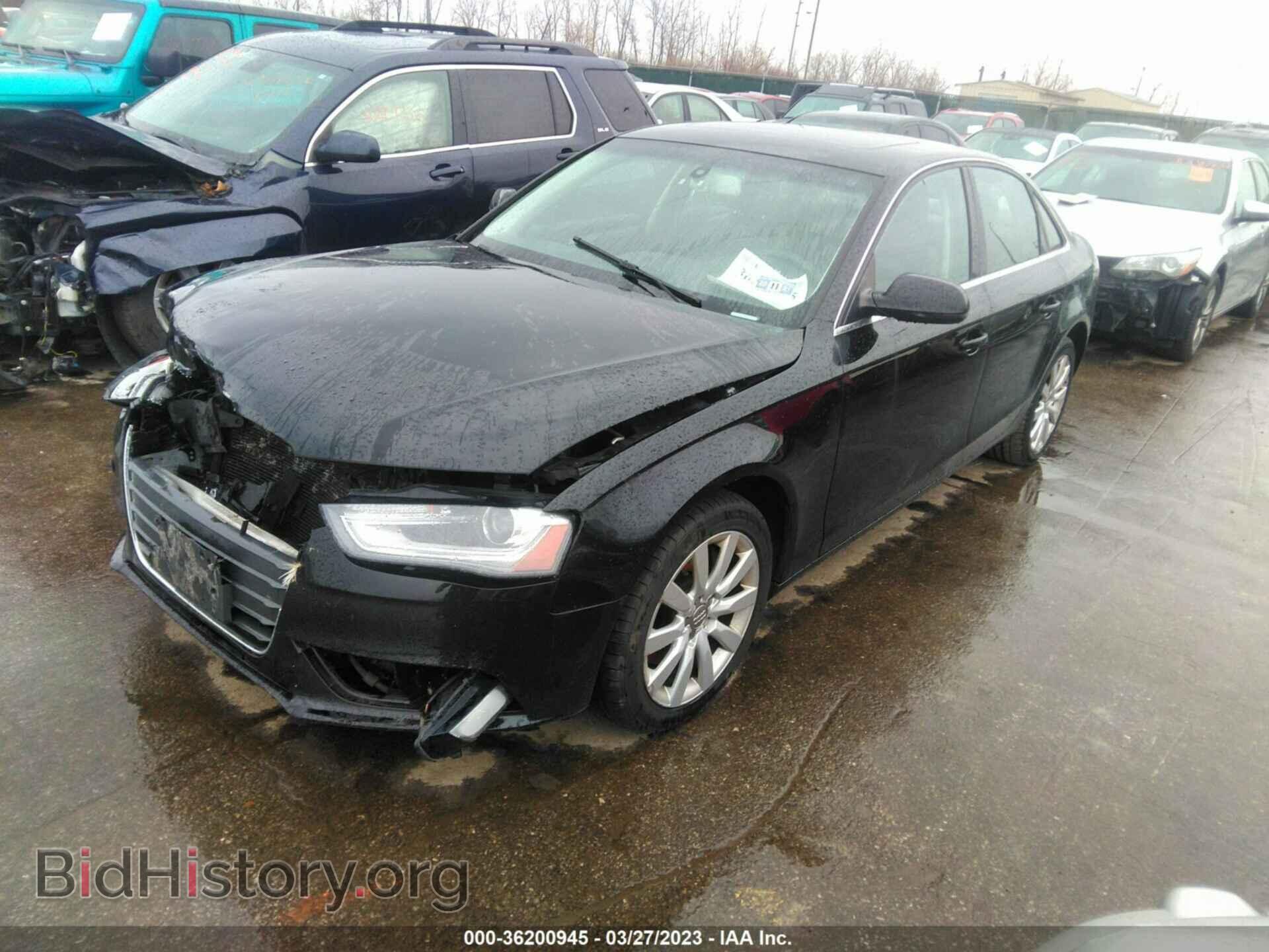 2013 AUDI A4 - VIN: WAUAFAFL2DN021559 - Фото 2