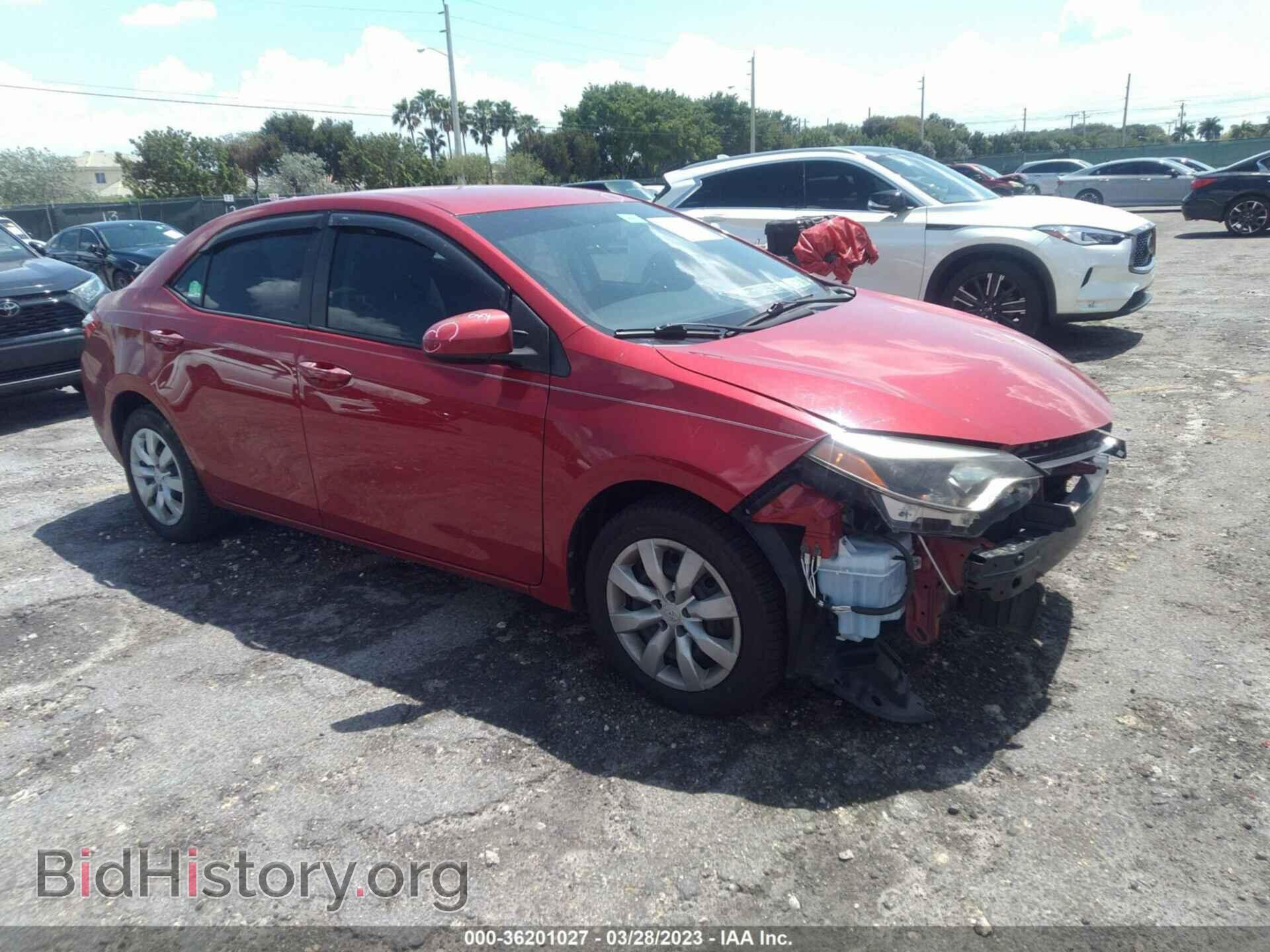Photo 2T1BURHEXFC426360 - TOYOTA COROLLA 2015