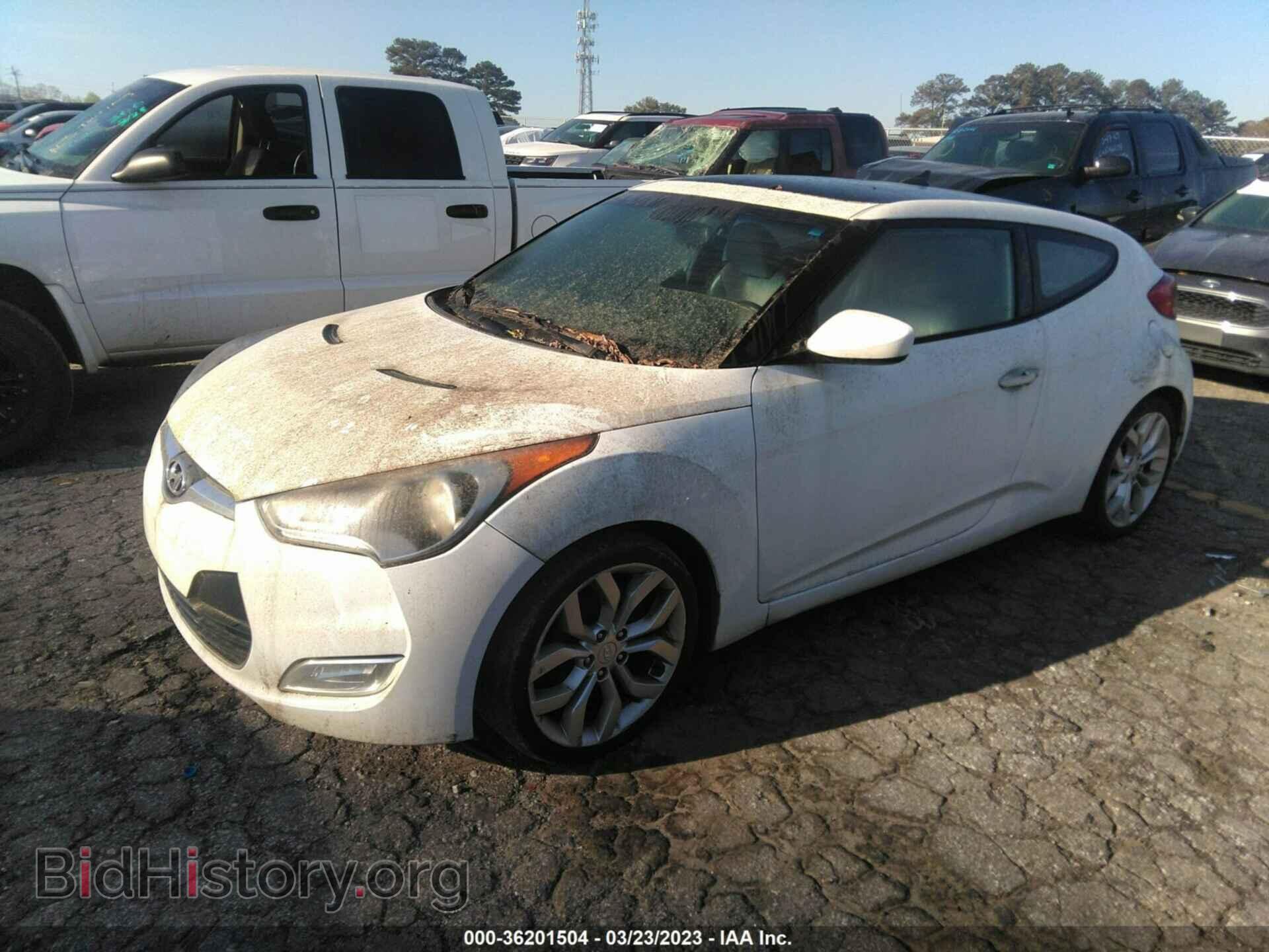 2012 HYUNDAI VELOSTER - VIN: KMHTC6AD2CU046866 - Фото 2