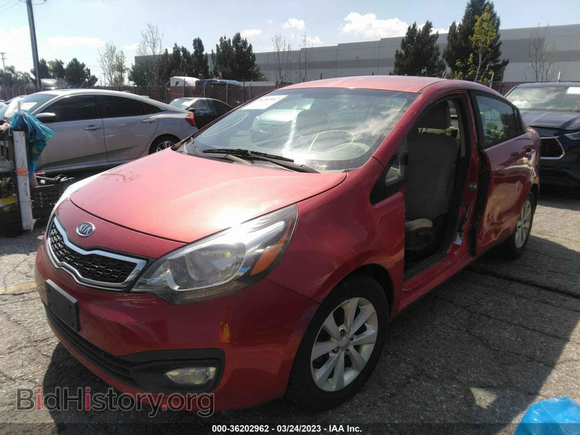 2012 KIA RIO - VIN: KNADN4A37C6059497 - Фото 2