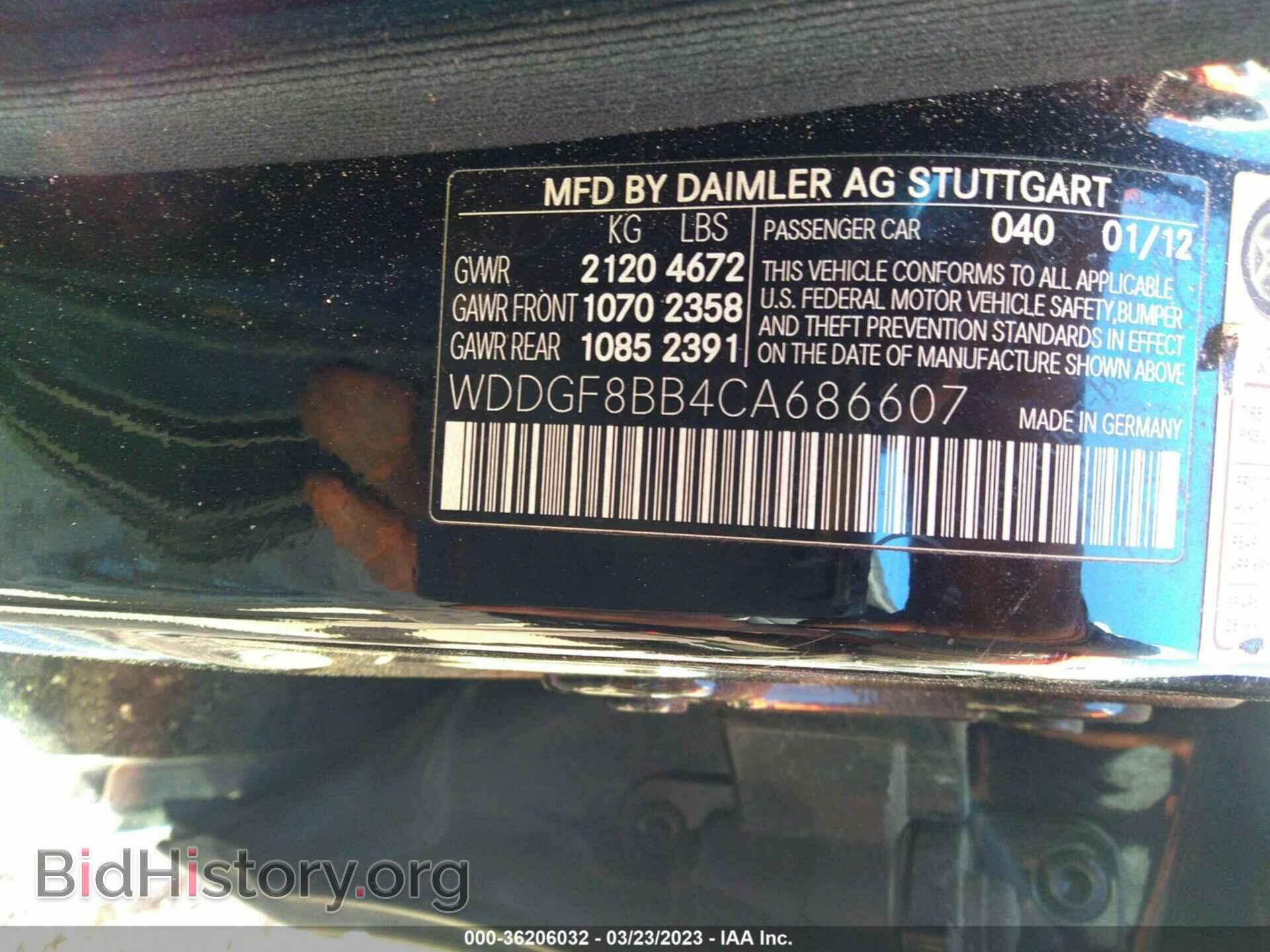 2012 MERCEDES-BENZ C-CLASS - VIN: WDDGF8BB4CA686607 - Photo 9