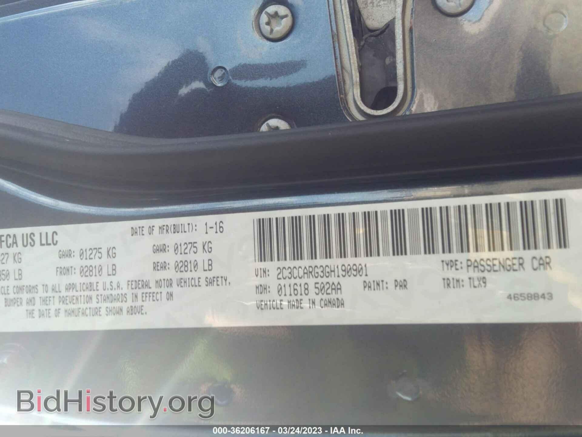 2016 CHRYSLER 300 - VIN: 2C3CCARG3GH190901 - Фото 9