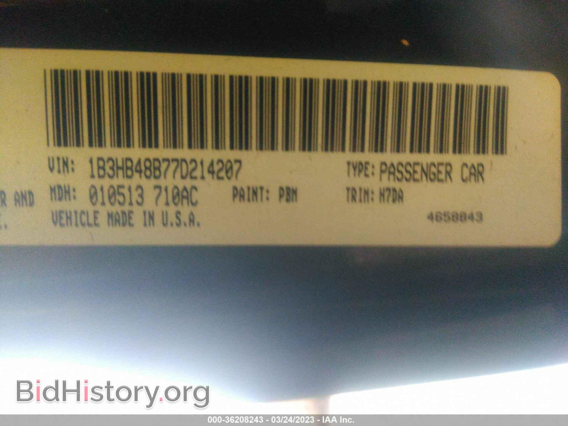 2007 DODGE CALIBER - VIN: 1B3HB48B77D214207 - Photo 9