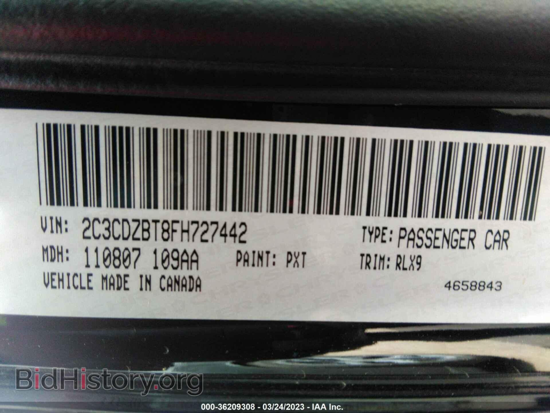 2015 DODGE CHALLENGER - VIN: 2C3CDZBT8FH727442 - Photo 9