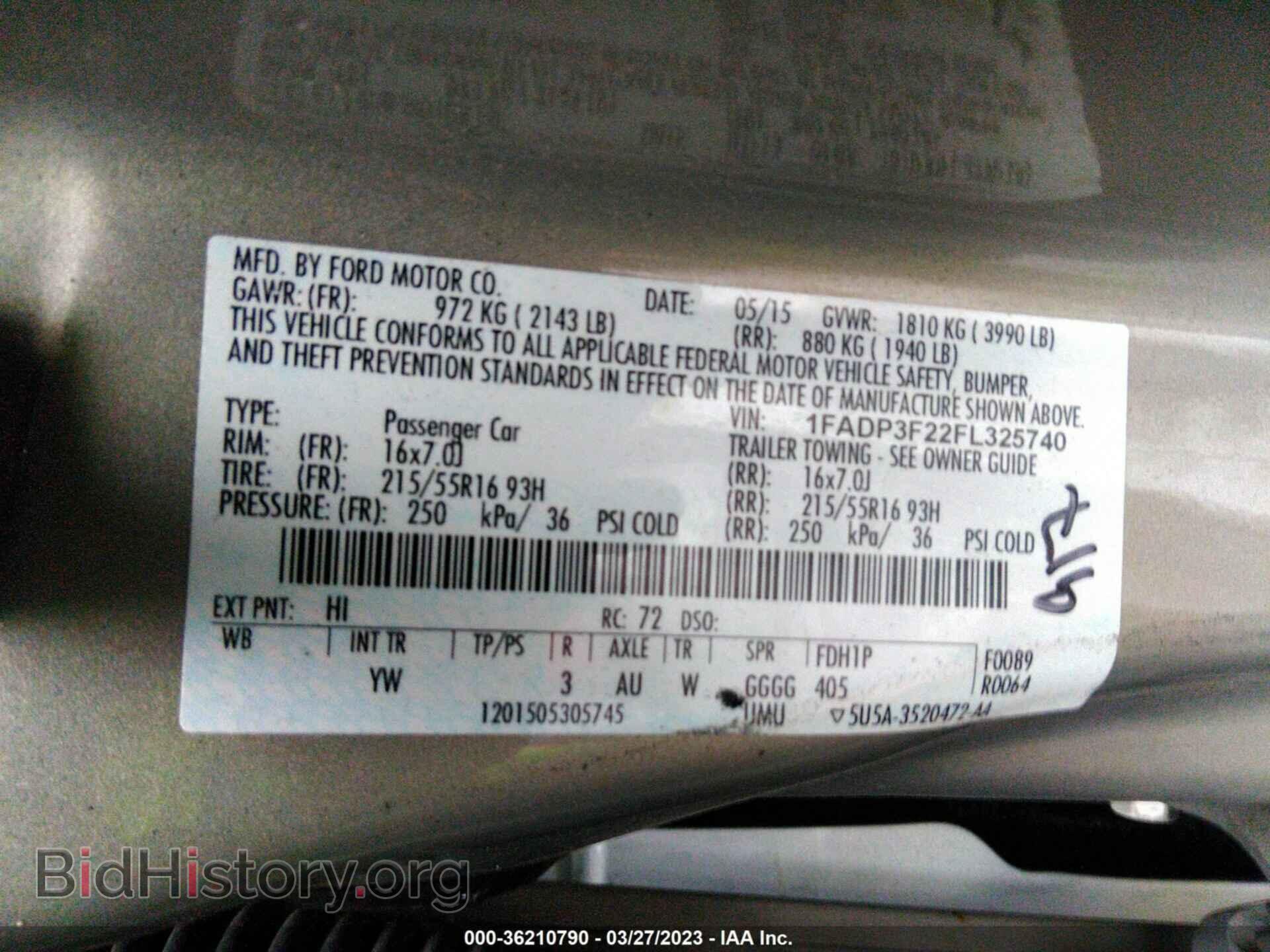 2015 FORD FOCUS - VIN: 1FADP3F22FL325740 - Photo 9