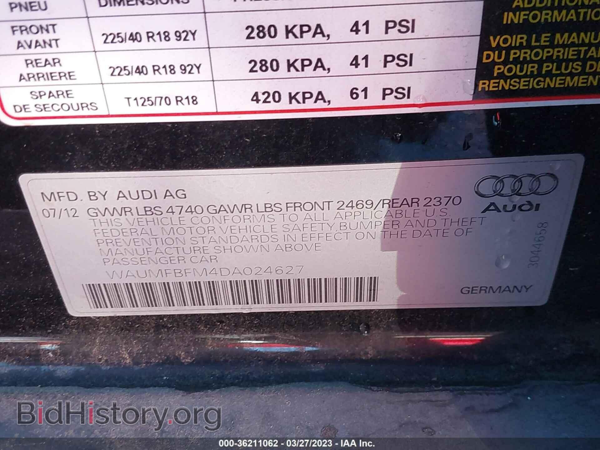 2013 AUDI A3 - VIN: WAUMFBFM4DA024627 - Photo 9