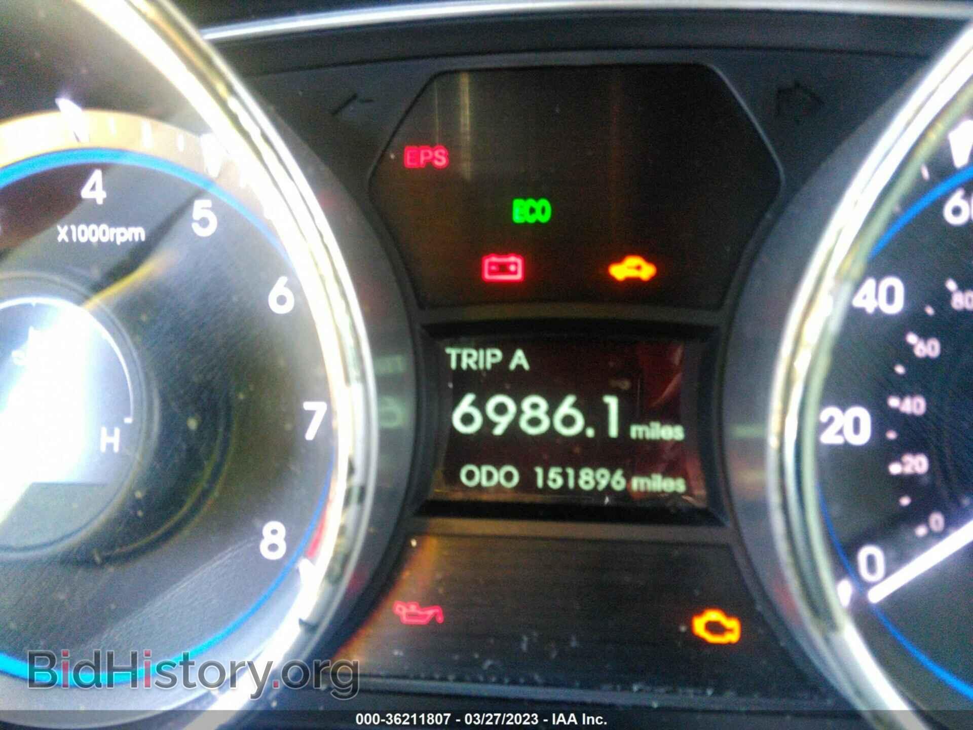 2013 HYUNDAI SONATA - VIN: 5NPEC4AC0DH523623 - Фото 7