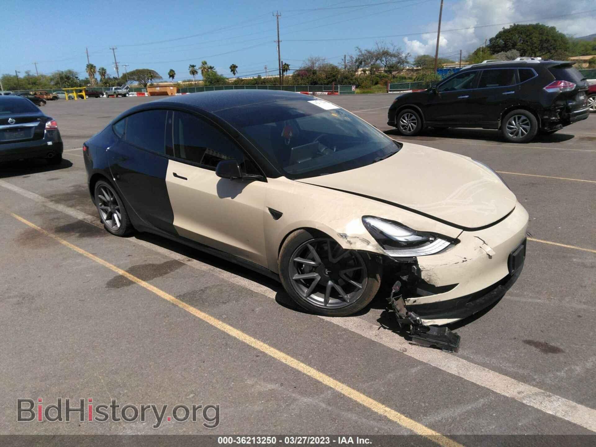 Photo 5YJ3E1EB2MF943657 - TESLA MODEL 3 2021