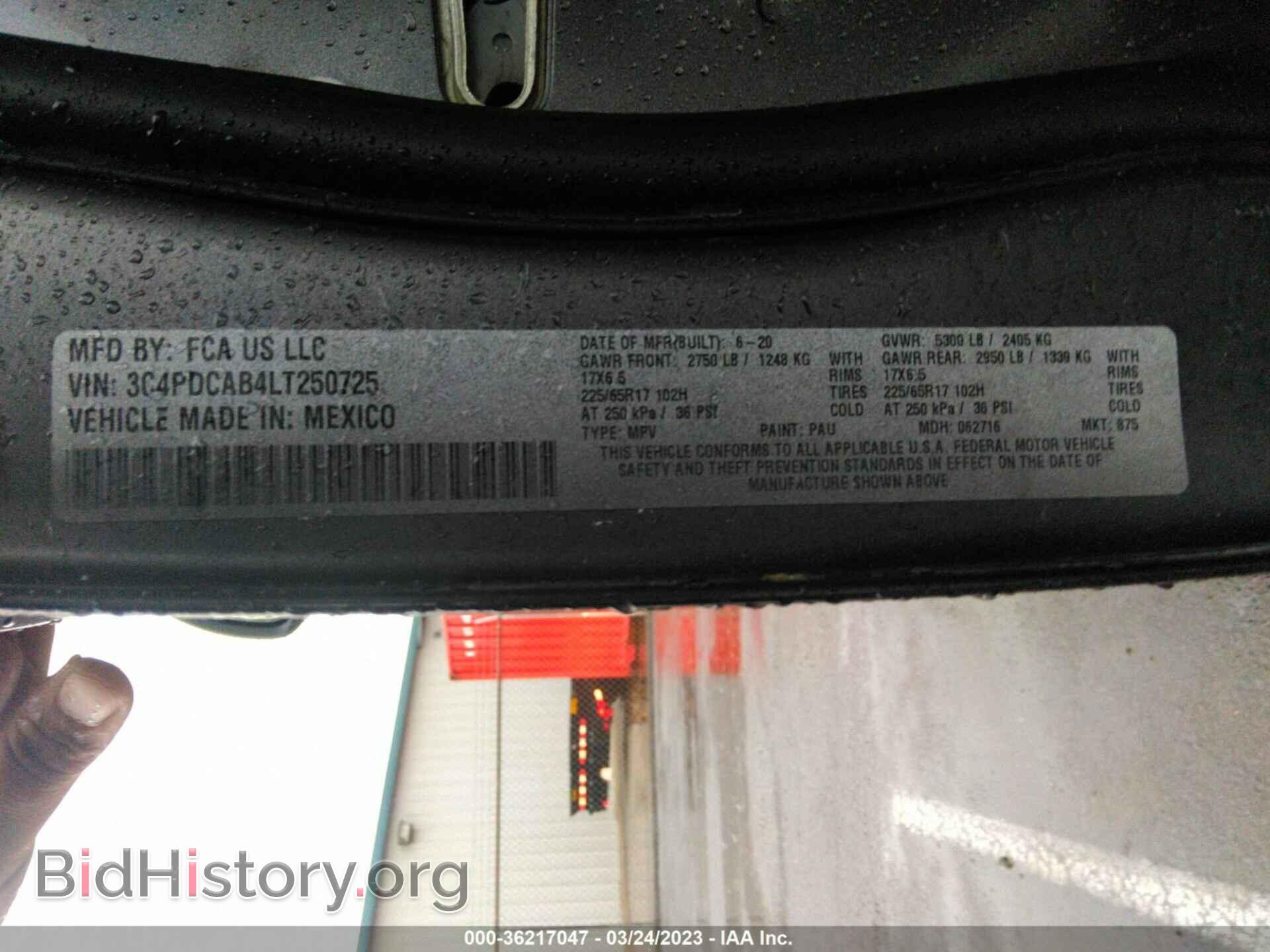2020 DODGE JOURNEY - VIN: 3C4PDCAB4LT250725 - Фото 9
