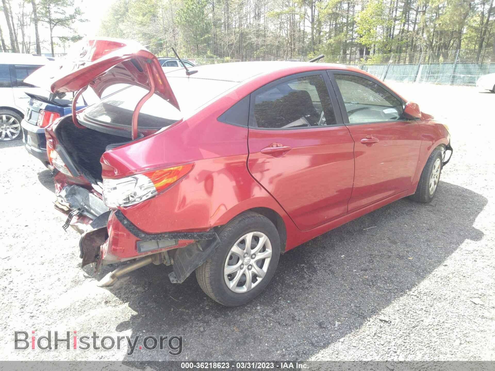 2013 HYUNDAI ACCENT - VIN: KMHCT4AE3DU486660 - Фото 4